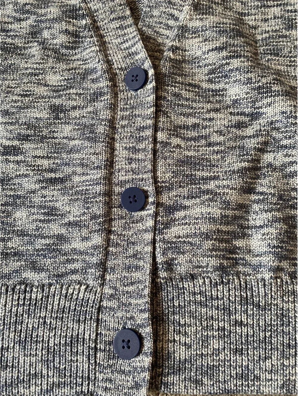 Lululemon Boxy Cardigan Cotton Wool Blend Sweater Blue Heather Large